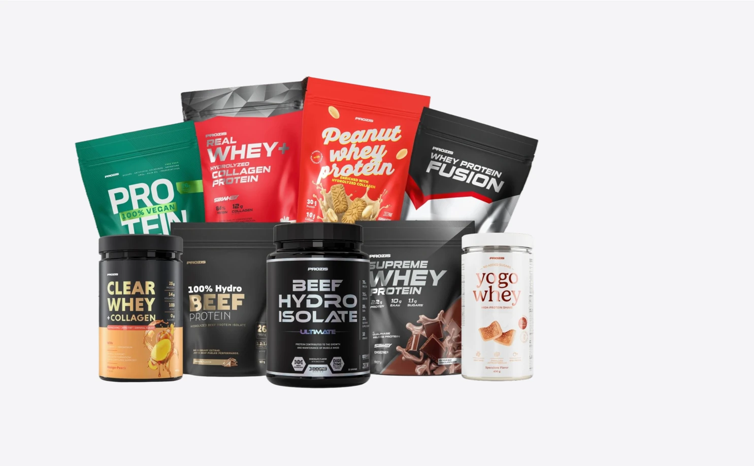 Selezione di prodotti nutrizionali